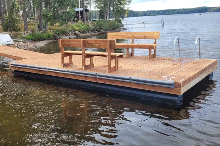 Putkiponttonilaituri  6 x 3,15 metriä (2 ponttonia) TEE-ITSE