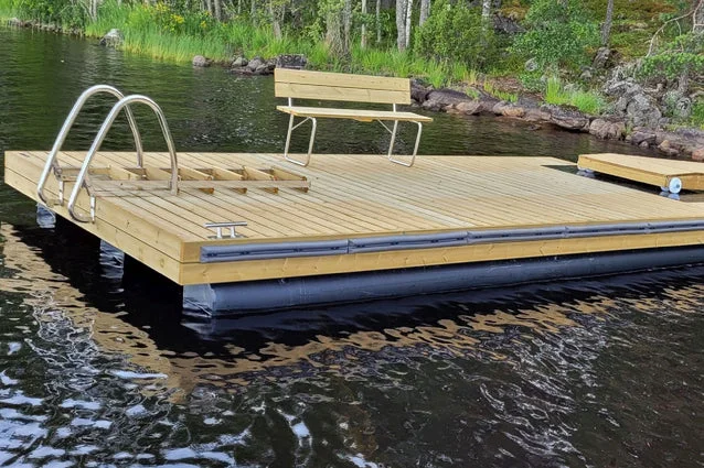 6 x 3,15 metriä (3 ponttonia) 400 mm putkiponttonilaituri - Image 3