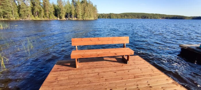 Laituripenkki 150 cm kestopuu - Image 3